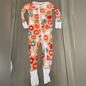 Little sleepies  Pumpkin Print Kids One Piece